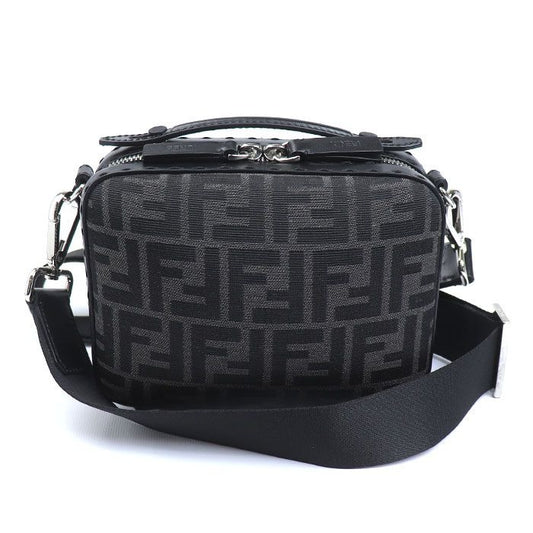 Fendi Mini Travel Zucca Shoulder Bag Black 7 Va552