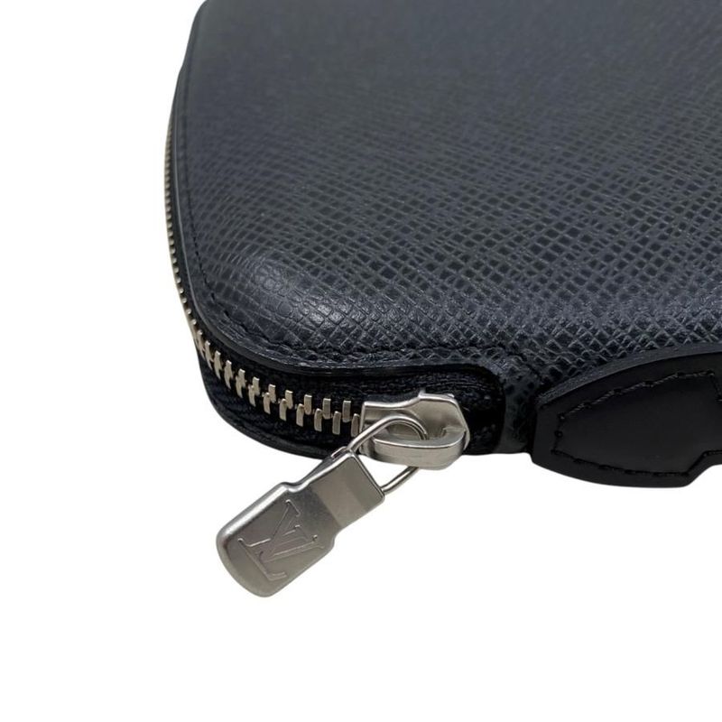 Louis Vuitton Bifold Long Wallet Travel Case Organizer Athol M30652 Taiga