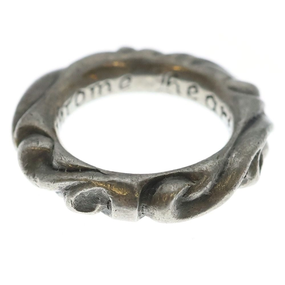 Chrome Hearts Scrl Band Scroll Ring Silver