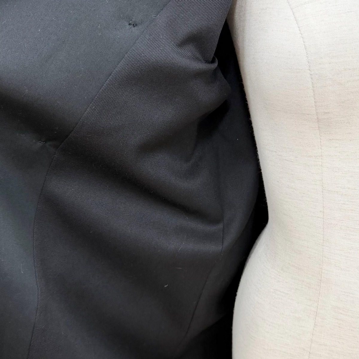 Saint Laurent Paris Logo Button Leather Trench Coat with Belt Black 36 — view 5