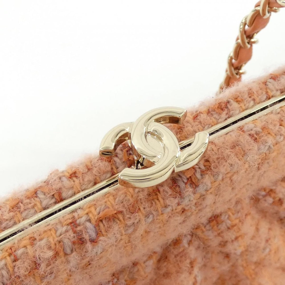 Chanel Shoulder Bag Wool Tweed — view 3