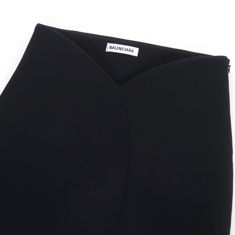 Balenciaga 2021 662987 Bonding Miniskirt Black 34 Ladies
