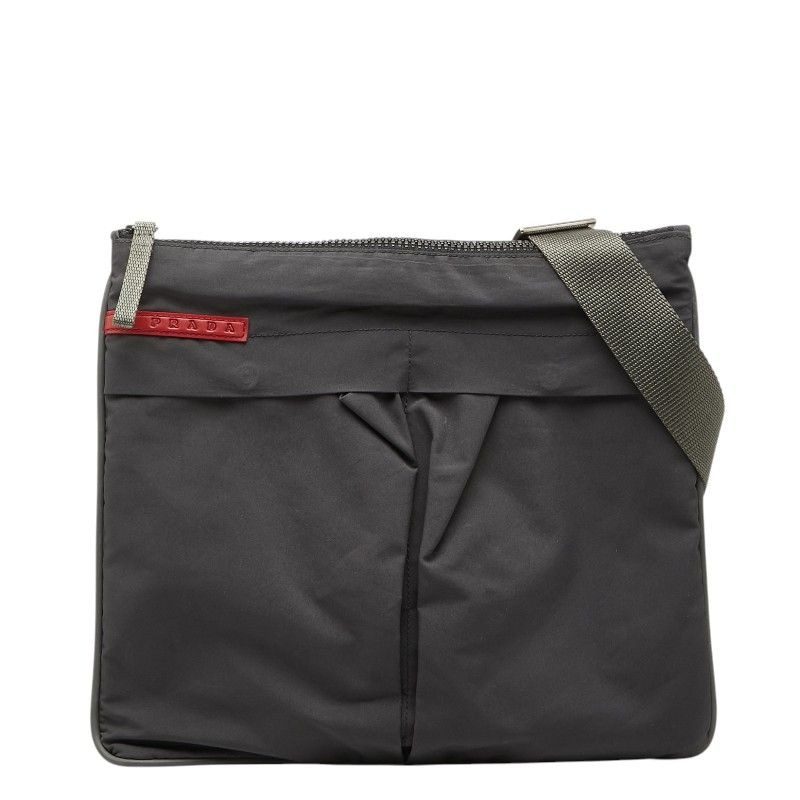 Prada Sports Crossbody Shoulder Bag Gray Nylon