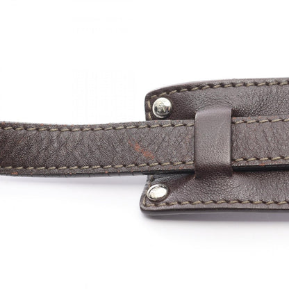 Loewe Shoulder Bag Repeat Anagram Gray Brown Canvas Leather — view 8