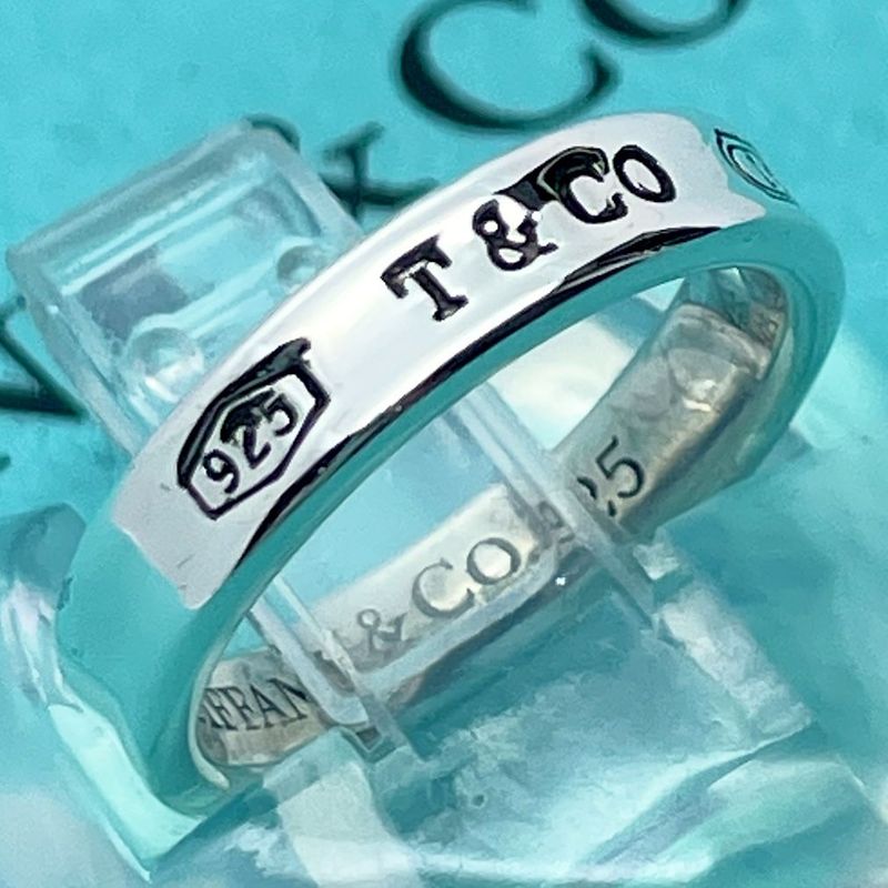 #8 Tiffany & Co 1837 Narrow Ring Polished 24-3199s