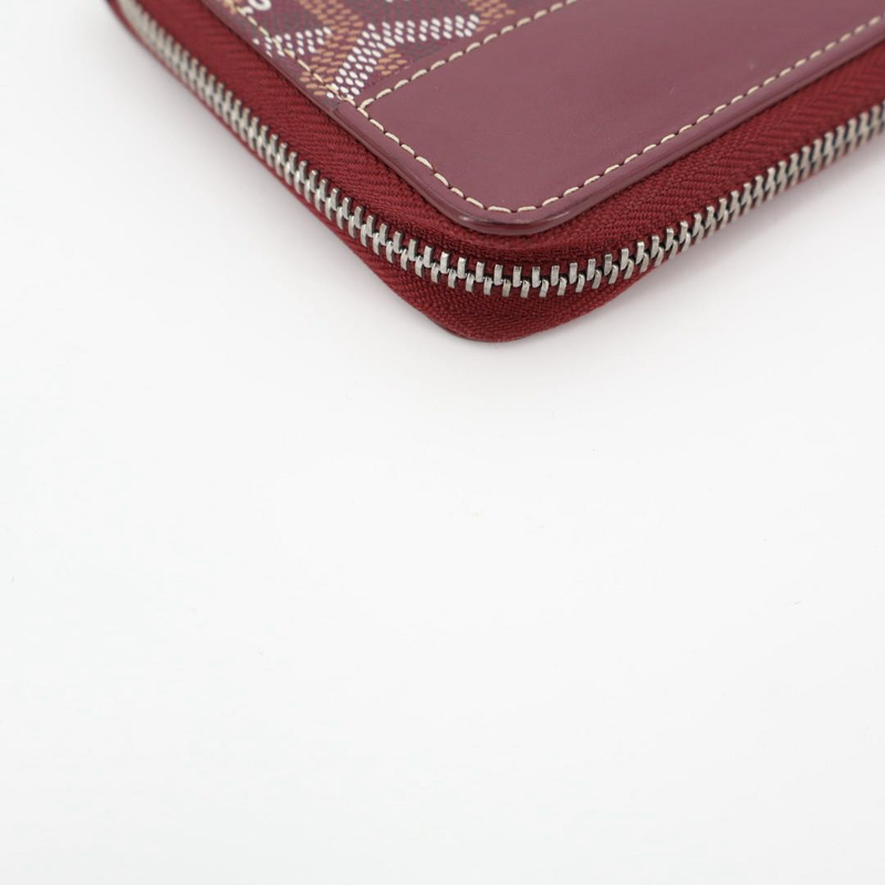 Goyard Matignon APM ZIP GM Men'swomen's Leather Coated Canvas Long Wallet