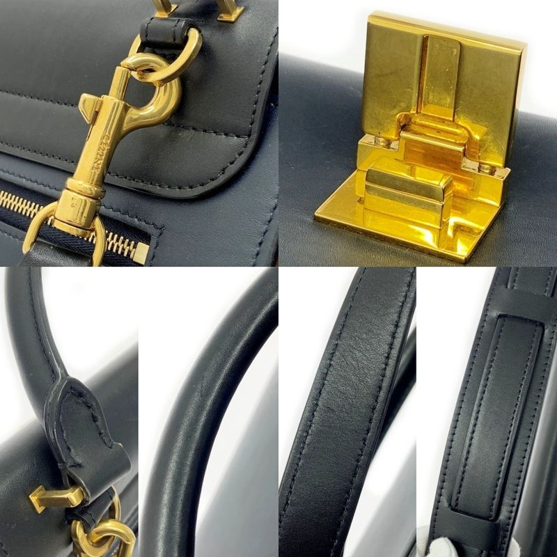 Celine Leather Trapeze 2-Way Handbag 389219 Handbag