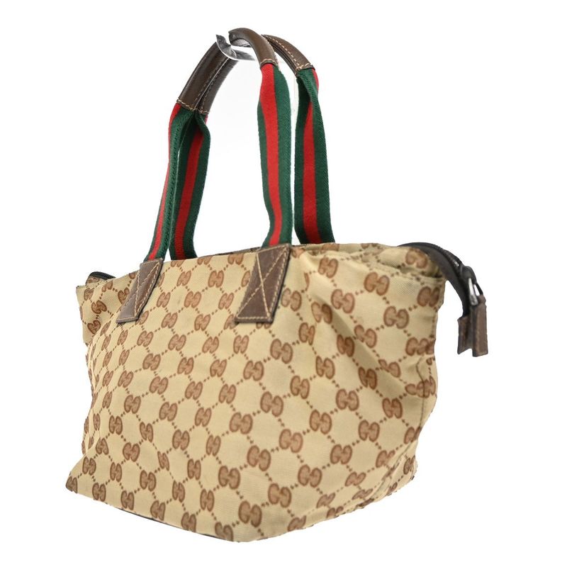 Gucci Handbag GG Sherry Canvas Leather 30ka664
