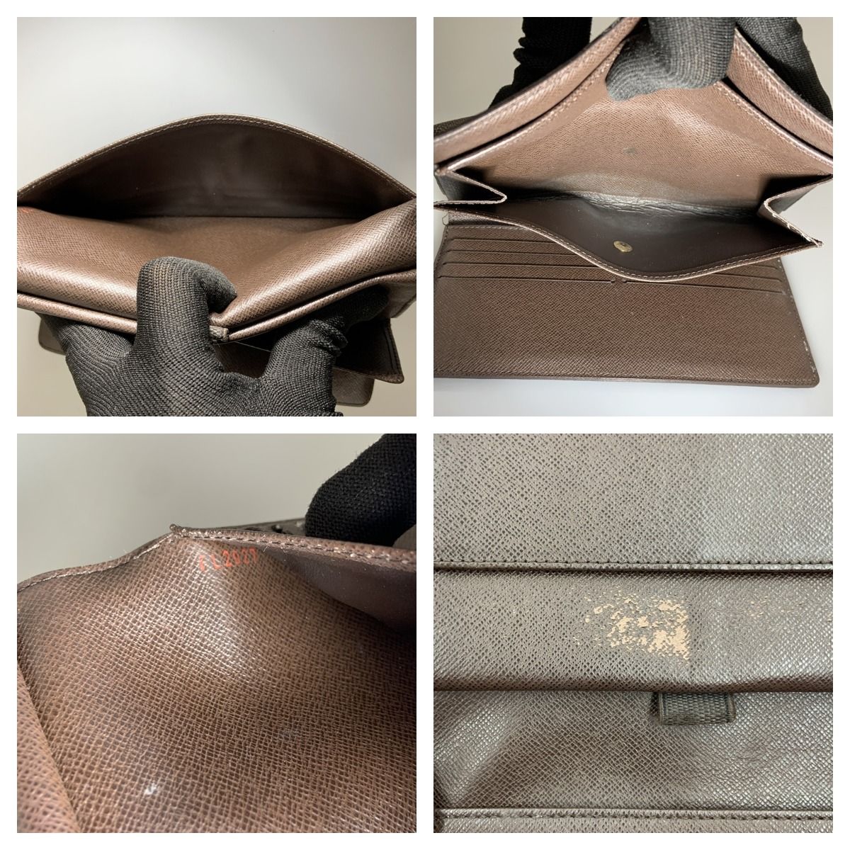 Louis Vuitton Damier Portefeuille International Trifold Long Wallet N61217