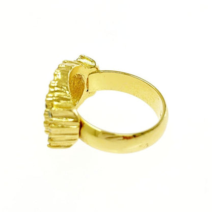 Christian Dior GP Rhinestone Dior Logo Ring Gold 404035 Ring