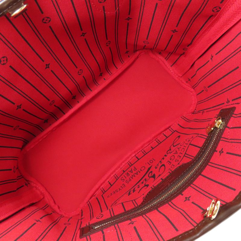 Louis Vuitton N51109 Neverfull PM Handbag Damier Canvas Women