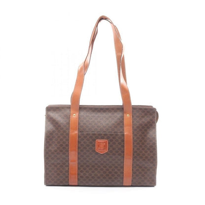 Celine Tote Bag Macadam Dark Brown Leather