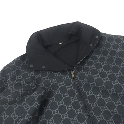 Gucci 770276 GG Ripstop Nylon Reversible Blouson Jacket Black 50 Made In Italy