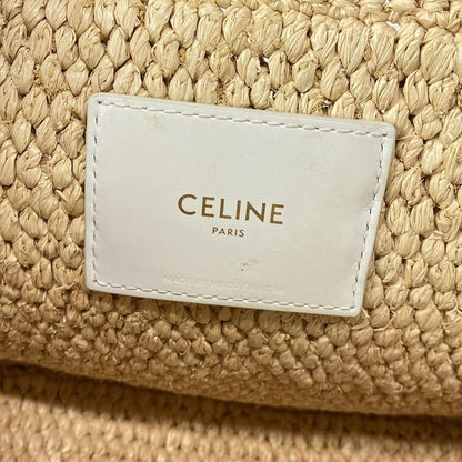 Celine Tote Bag Small Cabas Tais Beige And White Bag