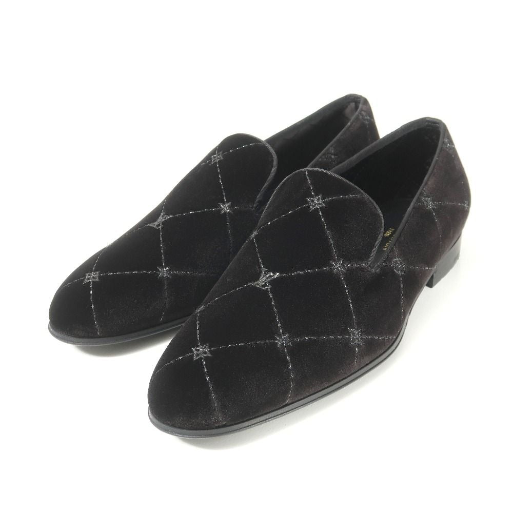 Louis Vuitton Auteuil Loafers 5.5 Velour Slip Ons