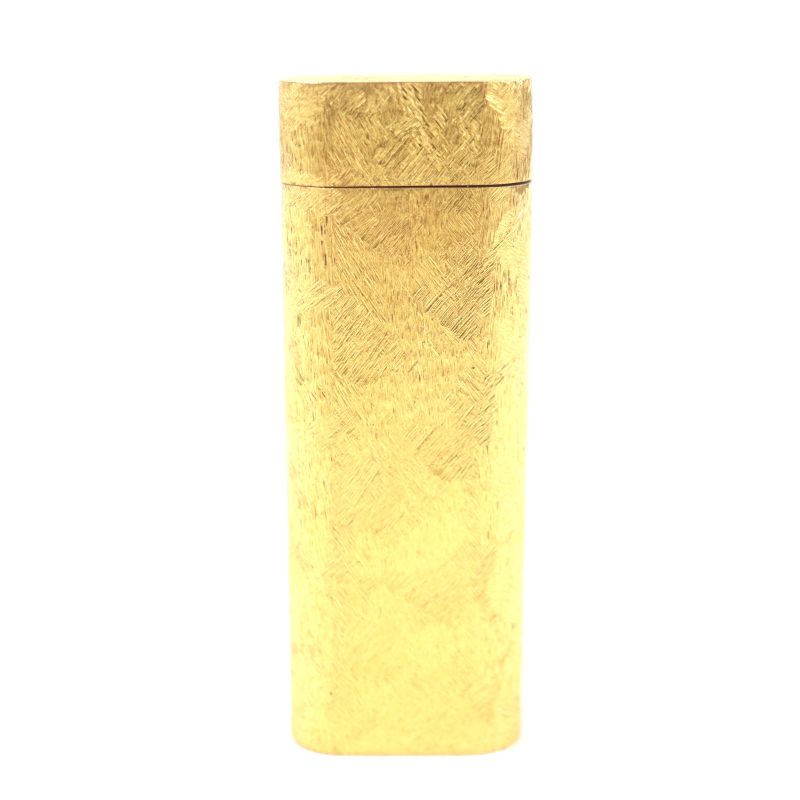 Cartier Oval Roller Gas Lighter Gold With Case Men's Ignition Confirmed