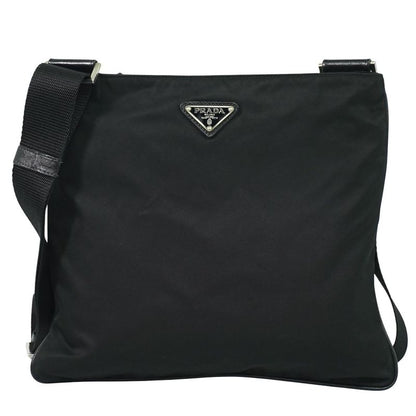 Authentic Prada Nylon Shoulder Bag Pochette Black Bag Pre-owned [follow-up