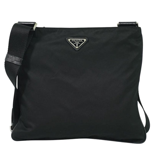 Authentic Prada Nylon Shoulder Bag Pochette Black Bag Pre-owned [follow-up