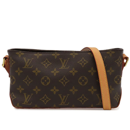 Louis Vuitton Trotor Brown Gold Monogram Canvas Shoulder Bag
