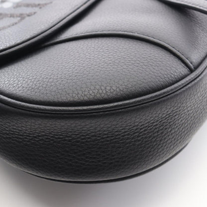 Dior Waist Bag Erl Saddle Black Leather — view 6