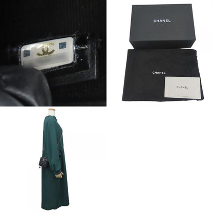 Chanel Shoulder Bag Matelasse Leather Black Gold Hardware Mini Bag 22A Coco