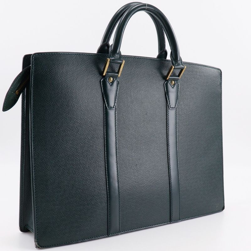 Louis Vuitton Porte Documents Rosin M30054 Taiga Epi Cair Green Men's Business