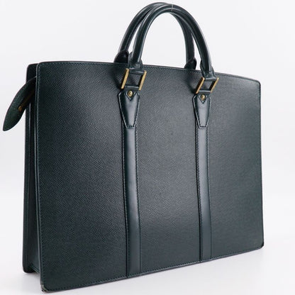 Louis Vuitton Porte Documents Rosin M30054 Taiga Epi Cair Green Men's Business