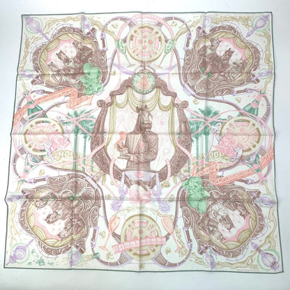 Hermes Scarf Carre 90 Silk the Horsaw Ards Horse Aw Pink