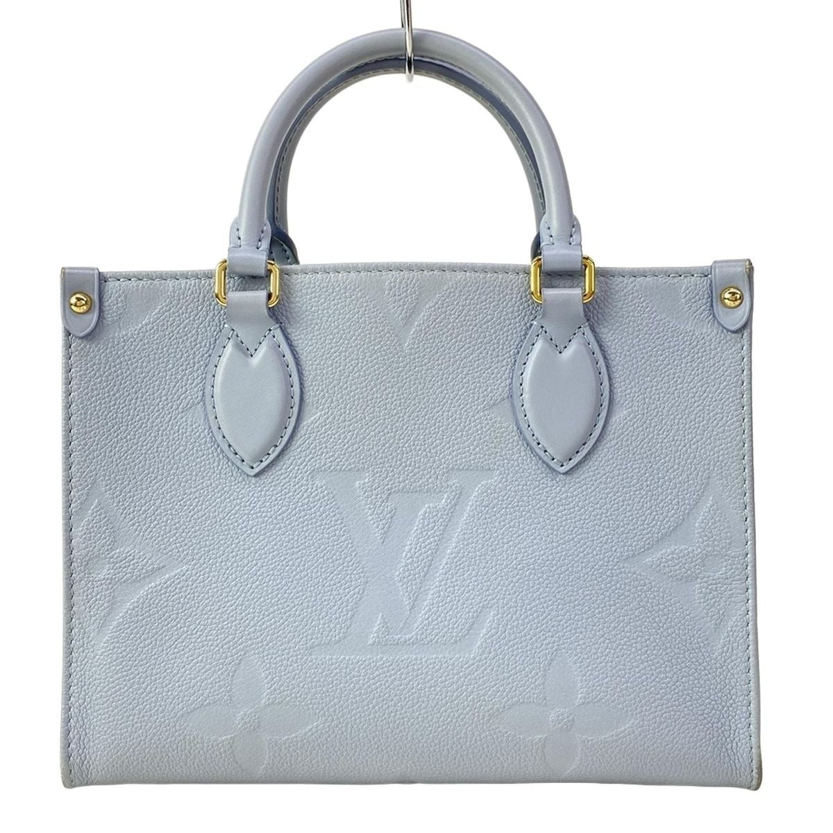 Louis Vuitton Tote Monogram Empreinte On The Go PM Blue Leather