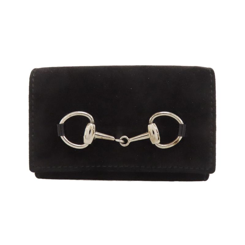 Gucci 088-0959-810-0 Horsebit Key Case Suede Women