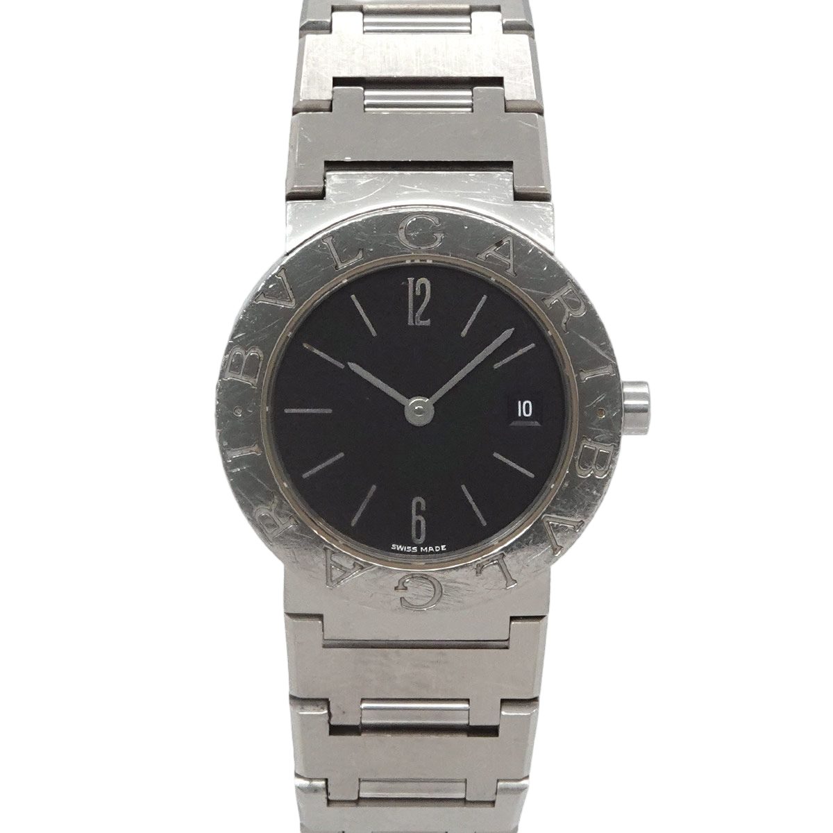 Bvlgari Vintage Watch Date Black Quartz