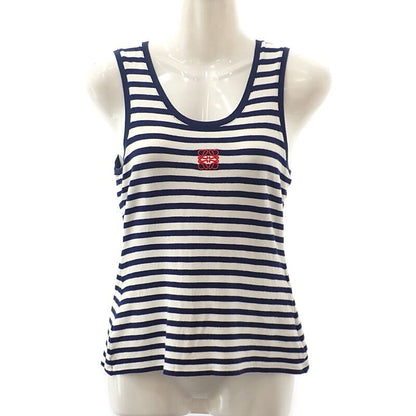 Loewe Anagram Striped L S359 Y23 X89 Tank Top Polyurethane Rayon Navy