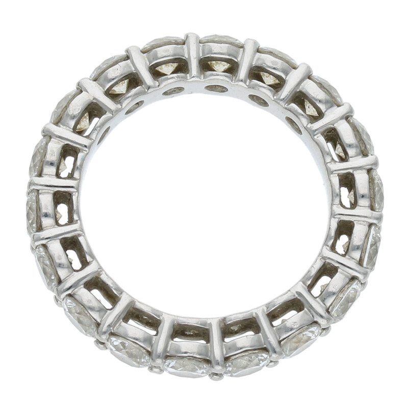 Tiffany & Co Forever Band Pt950 Pavé Diamond Platinum Ring Men's Size 8