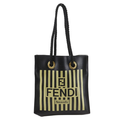 Fendi Fazzuolo Mini Handbag Pecan Leather Black
