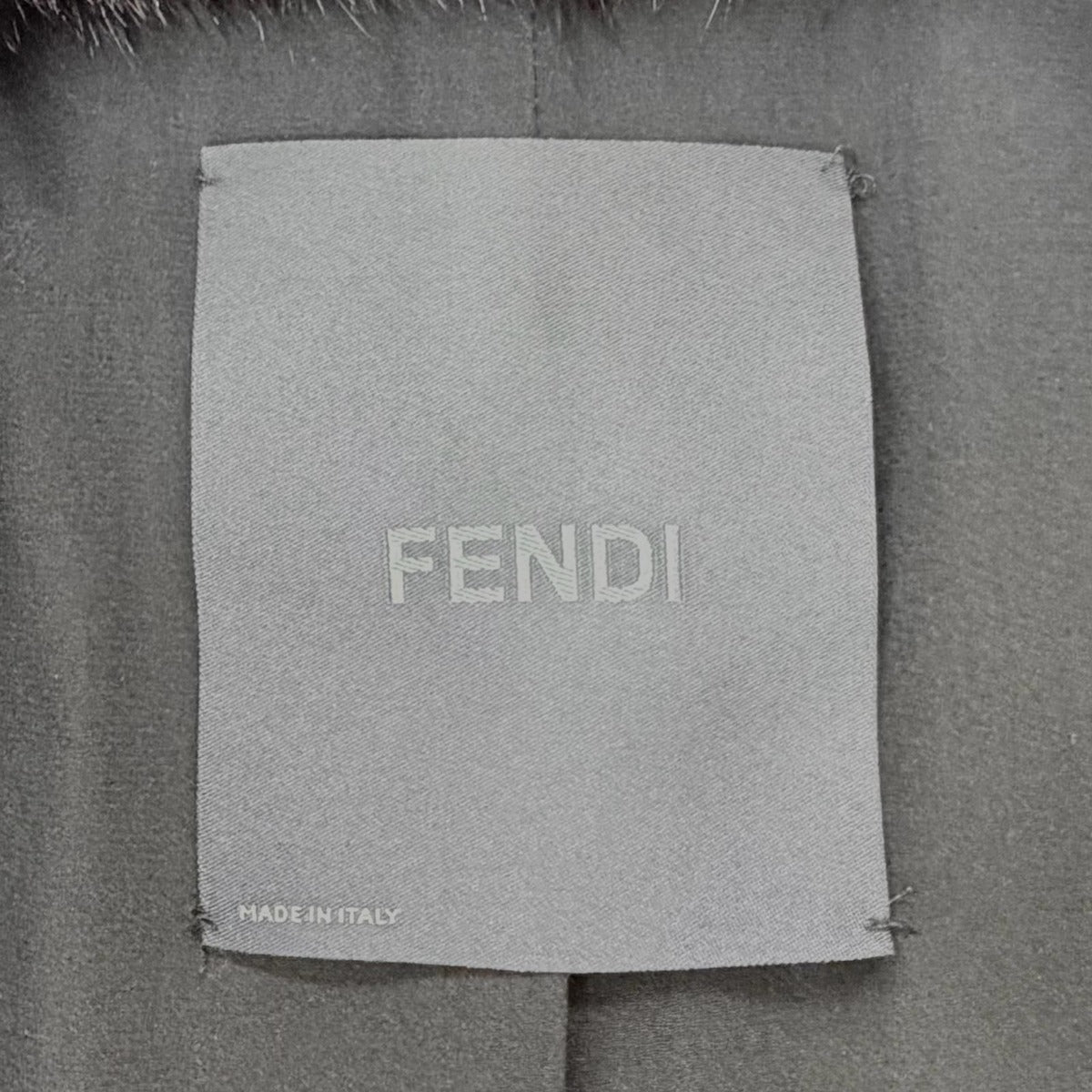 Fendi Cashmere Silk Lining Mink Long Coat with Belt Black 42 Garment — view 7
