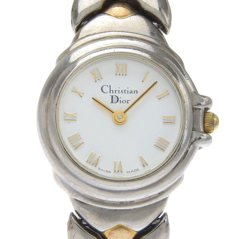 Christian Dior Stainless Steel Quartz Analog Display White Dial
