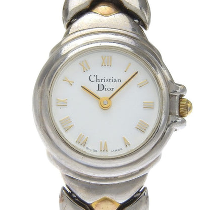 Christian Dior Stainless Steel Quartz Analog Display White Dial