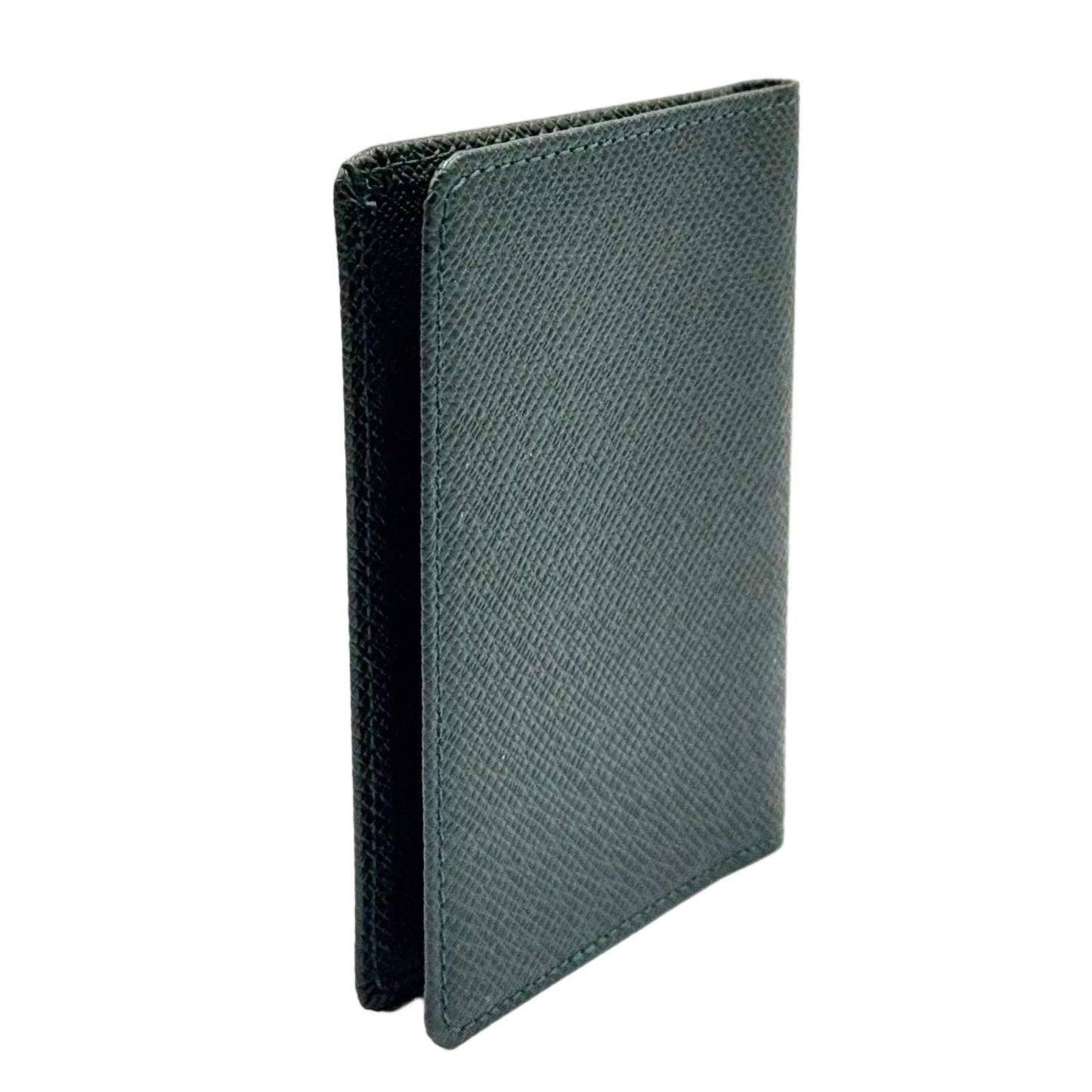 Louis Vuitton Porto 2 Cult Vertical Taiga Leather Dark Green Card Case — view 2