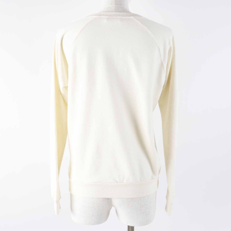 Celine 2y244450i Cotton Cashmere Anchor Print Long Sleeve Sweatshirt Off White