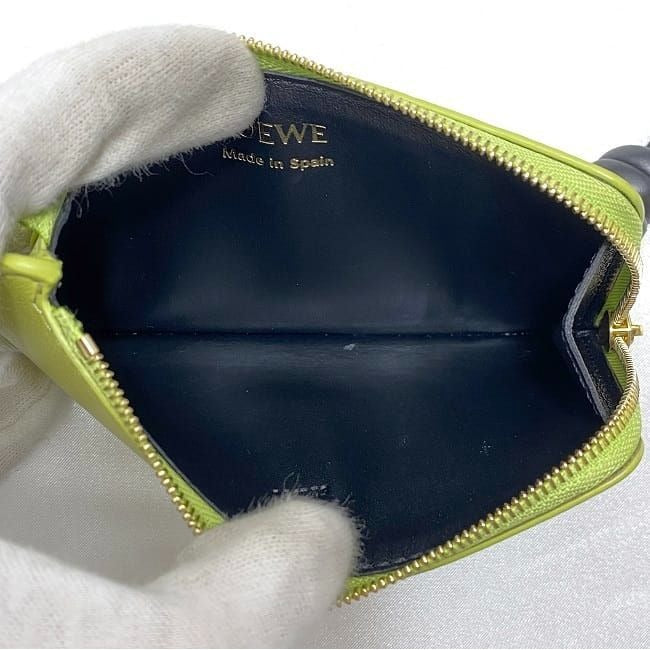 Loewe Coin Card Case Light Green Anise — view 5