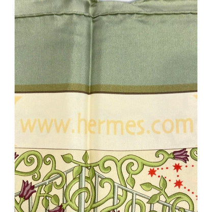 Hermes Scarf Silk Carre 90 World Map Wwwhermescom — view 4