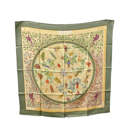Hermes Scarf Silk Carre 90 World Map Wwwhermescom
