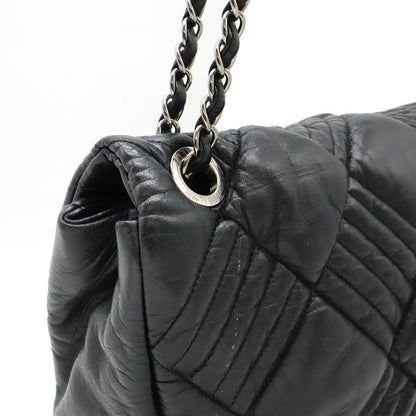 Chanel Coco Mark Chain Shoulder Shoulder Bag Tote Bag Quilted Leather Black