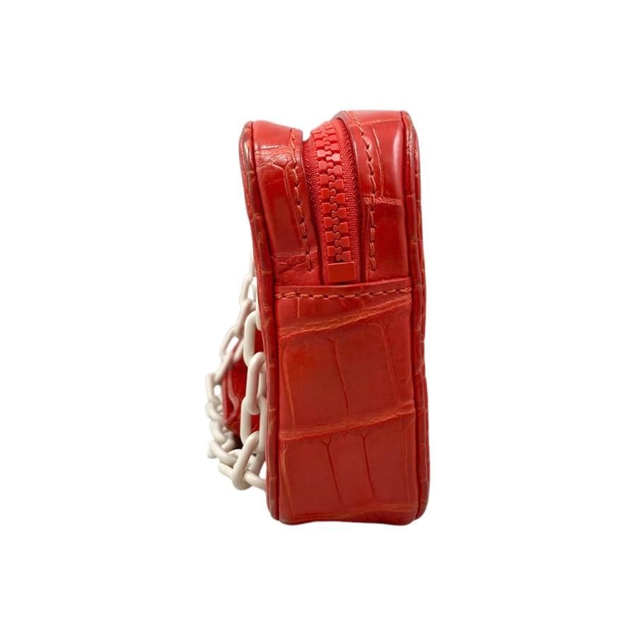 Louis Vuitton Pochette Volga N95772 Croc Red White Louis Vuitton