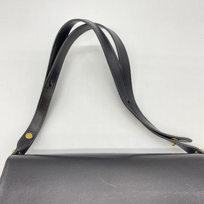 Christian DIOR Shoulder Bag Leather Black Vintage Ladies Men Fashion Gift