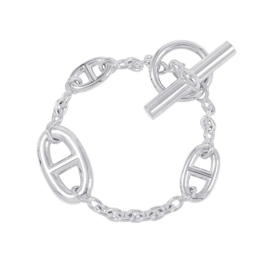 Hermes Bracelet Chaine D'ancre Farandole Silver XS