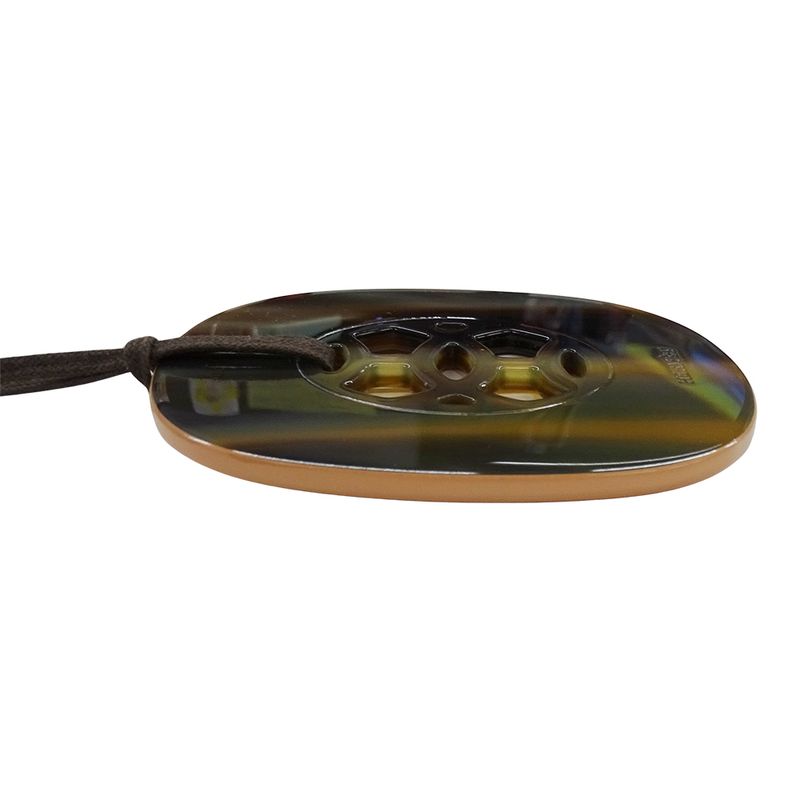 Hermes Necklace Lift GM Buffalo Horn Ladies Branded Pendant Buffalo Horn