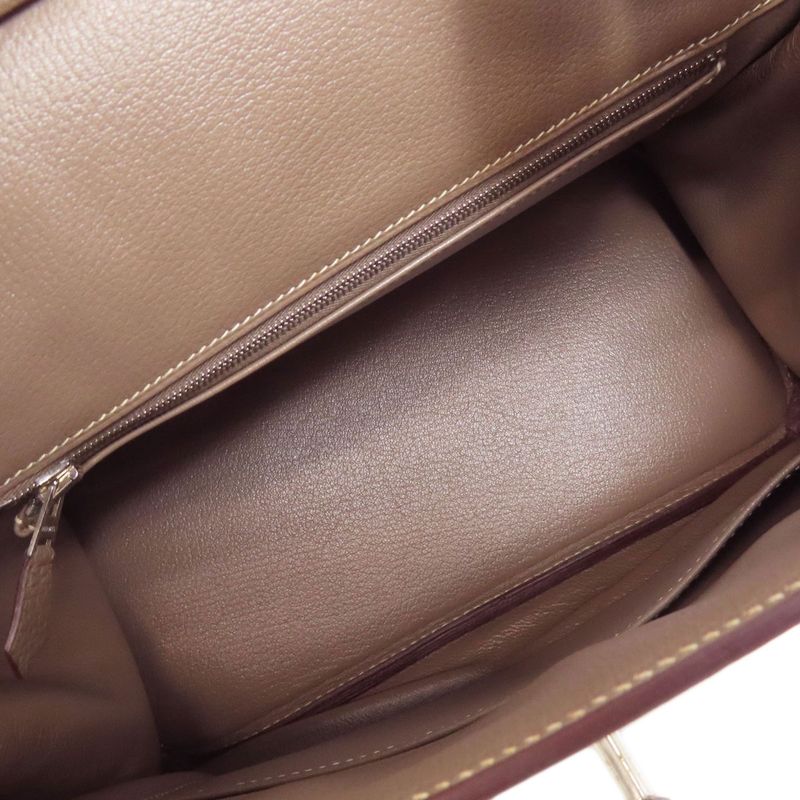 Hermes Birkin 30 Etape Silver Hardware Handbag Taurillon Women
