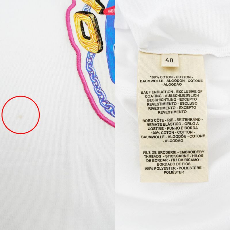 Hermes Shirt Dress Chevaloscope White Size 40 Cotton Short Sleeve