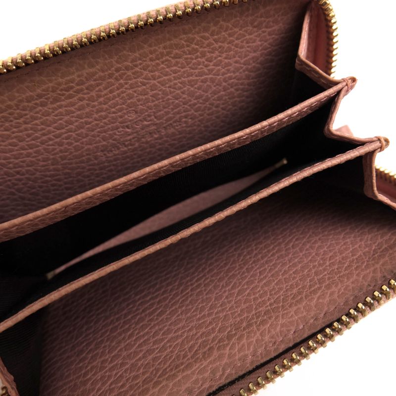 Gucci Wallet Ladies Women Leather Genuine Pink 368877 203887 Swing Coin Case